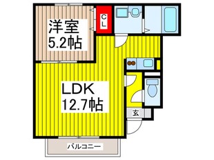 ｱﾑ-ﾙｾﾝﾀ-ﾋﾞﾚｯｼﾞⅢの物件間取画像